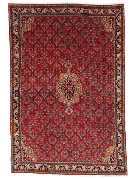 237X350 絨毯 オリエンタル ビジャー ダークレッド/ブラック (ウール, ペルシャ/イラン) Carpetvista