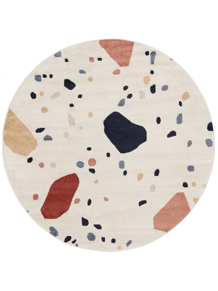  Ø 200 Dotted Kids Rug Beverly - Cream Beige/Blue