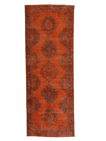 148X403 絨毯 Colored Vintage - Turkiet モダン 廊下 カーペット ダークレッド/ブラック (ウール, トルコ) Carpetvista