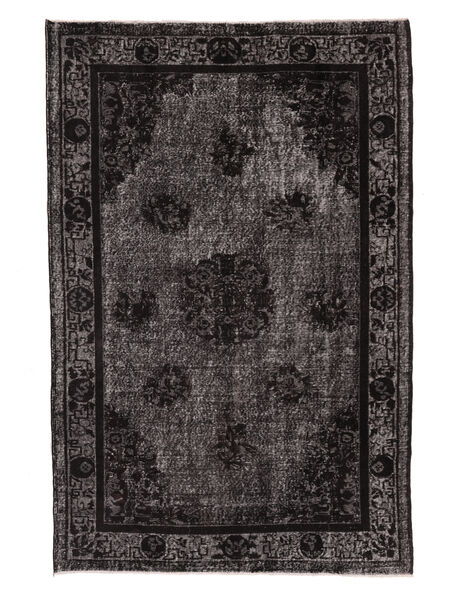 180X270 絨毯 Colored Vintage - Turkiet モダン ブラック/ダークレッド (ウール, トルコ) Carpetvista