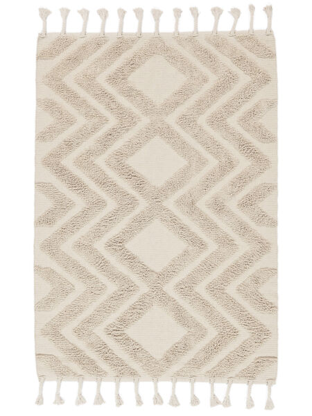  160X230 Tan-Tan Rug - Natural White Cotton