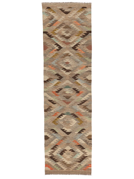 絨毯 キリム Ariana Trend 82X291 廊下 カーペット 茶色/オレンジ (ウール, アフガニスタン)
