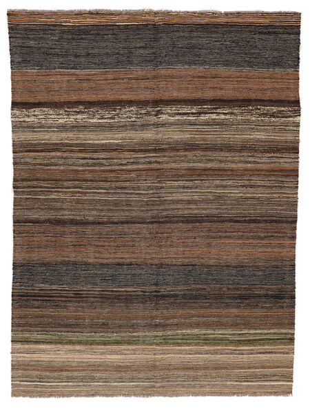  145X198 Kilim Modern Rug Brown/Black Afghanistan Carpetvista