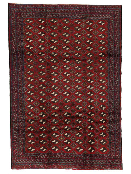 絨毯 バルーチ 225X330 ブラック/ダークレッド (ウール, アフガニスタン)