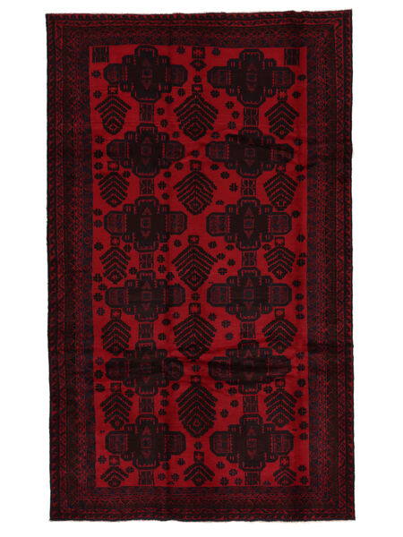  Beludż Dywan 180X310 Wełniany Czarny/Ciemnoczerwony Carpetvista