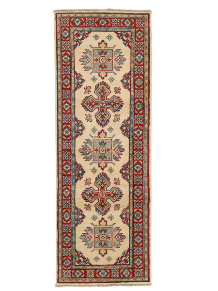 65X195 Kazak Fine Orientalisk Hallmatta Mörkröd/Orange (Ull, Afghanistan) Carpetvista