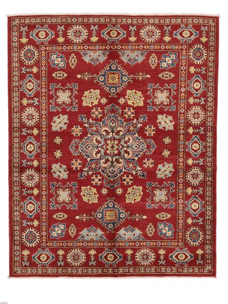 Kazak Fine Rug 154X195 Dark Red/Brown Wool, Afghanistan Carpetvista