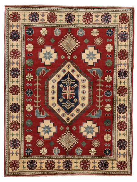  Kazak Fine Rug 157X208 Wool Dark Red/Brown Small Carpetvista