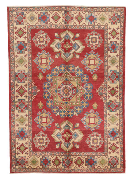149X221 Kazak Fine Rug Oriental Brown/Dark Red (Wool, Afghanistan) Carpetvista