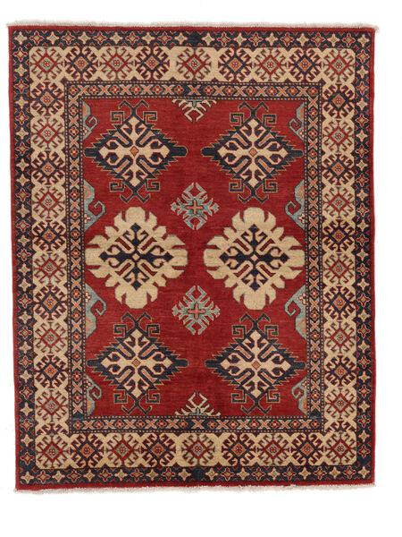  152X194 Kazak Fine Teppich Dunkelrot/Braun Afghanistan Carpetvista