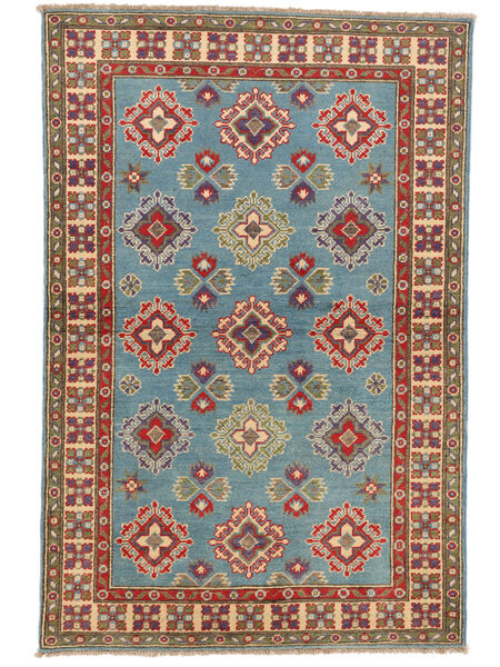  102X154 Kazak Fine Teppich Dunkelrot/Dunkeltürkis Afghanistan Carpetvista