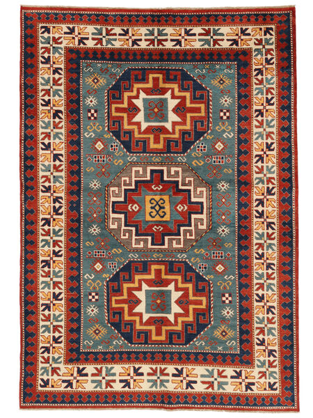  167X241 Medaillon Kazak Fine Teppich Wolle, Carpetvista