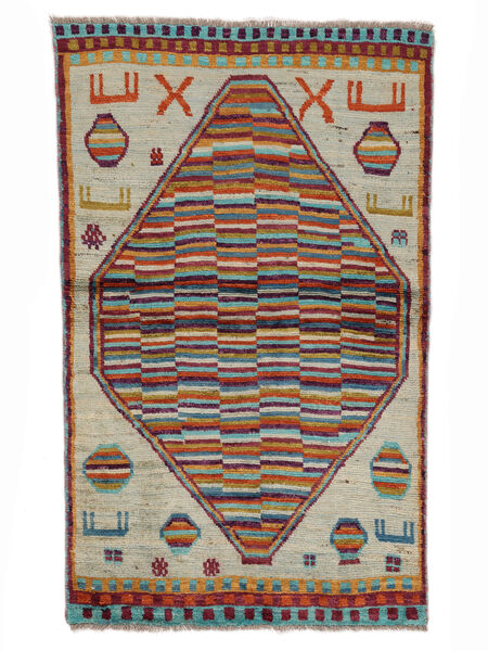Tappeto Moroccan Berber - Afghanistan 86X144 Marrone/Rosso Scuro (Lana, Afghanistan)