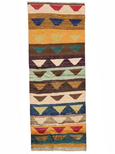 絨毯 Moroccan Berber - Afghanistan 76X203 廊下 カーペット 茶色/ブラック (ウール, アフガニスタン)