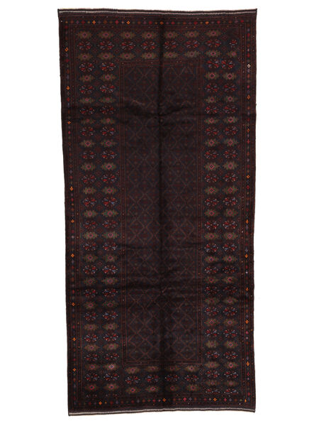 145X310 Baluch Rug Oriental Runner
 Black (Wool, Afghanistan) Carpetvista