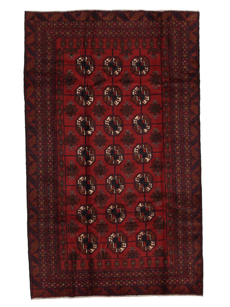 170X280 Tapete Balúchi Oriental Preto/Vermelho Escuro (Lã, Afeganistão) Carpetvista