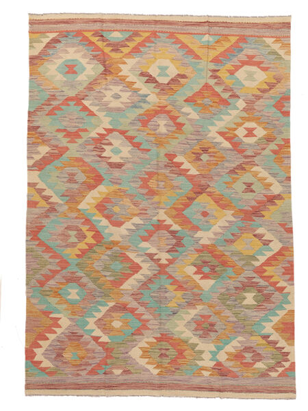 Kelim Ariana Trend Tæppe 200X292 Brun/Orange Uld, Afghanistan Carpetvista