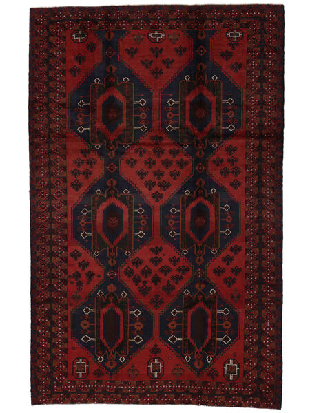 210X330 絨毯 オリエンタル バルーチ ブラック/ダークレッド (ウール, アフガニスタン) Carpetvista