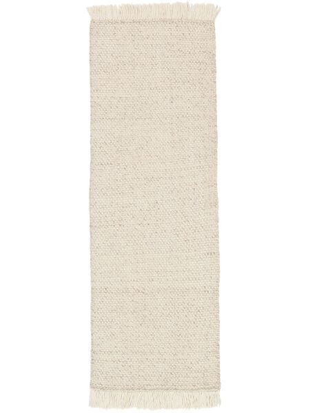  Dywan Wełniany 80X300 Birch Beżowy/Kość Słoniowa Mały