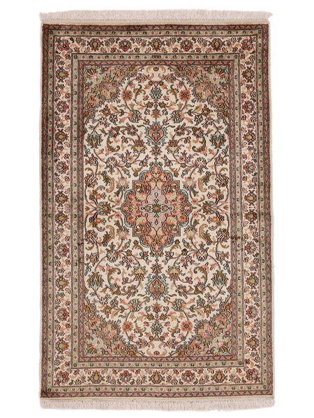 Orientalsk Kashmir Ren Silke Teppe 96X154 Brun/Oransje Silke, India Carpetvista