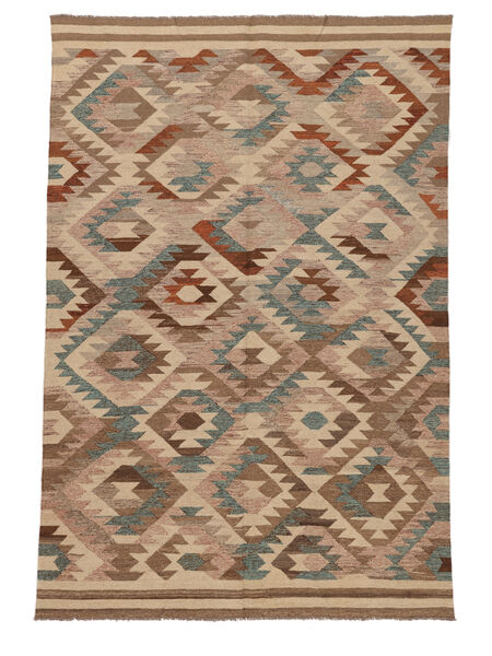 Kilim Ariana Trend Rug 198X292 Brown/Orange Wool, Afghanistan Carpetvista