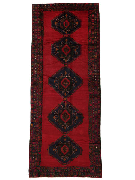 絨毯 オリエンタル バルーチ 175X445 廊下 カーペット ブラック/ダークレッド (ウール, アフガニスタン)