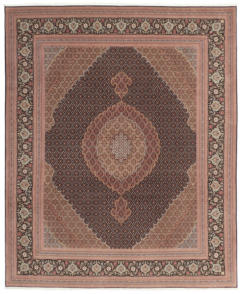 絨毯 オリエンタル タブリーズ 50 Raj 250X300 茶色/ブラック 大きな (ウール, ペルシャ/イラン)