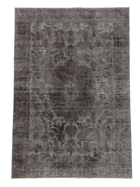 絨毯 カラード ヴィンテージ 191X280 ブラック/ダークグレー (ウール, ペルシャ/イラン)