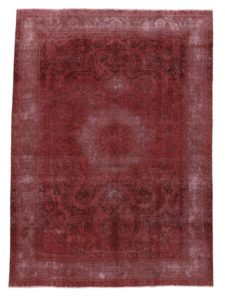  207X290 Colored Vintage Tæppe Mørkerød/Sort Persien/Iran Carpetvista