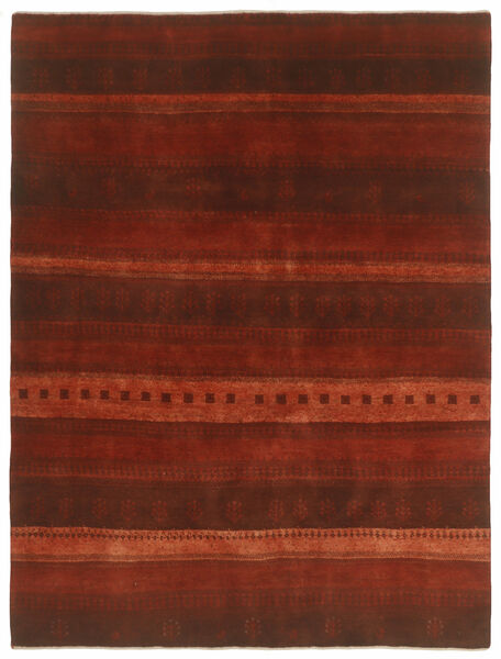  Gabbeh Fine Tapete 151X196 Persa Lã Vermelho Escuro/Preto Pequeno