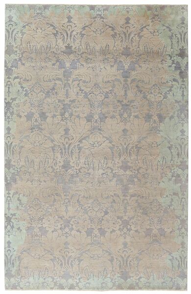 Damask Vloerkleed 195X304 Oranje/Donker Geel Wol, India