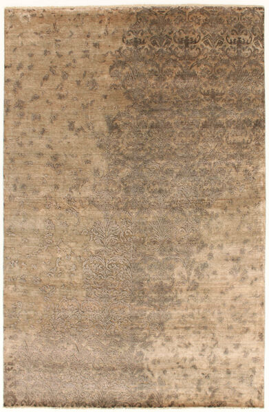 195X302 Tappeto Damask Moderno Marrone/Arancione (Lana, India)