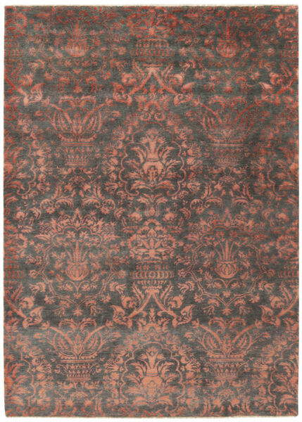  Damask Rug 177X245 Brown/Black