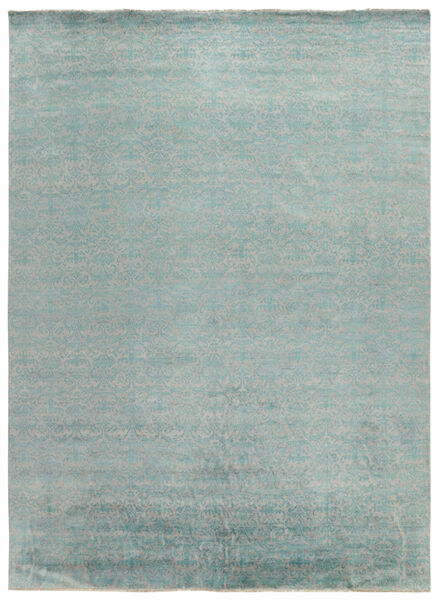 297X401 Damask Teppich Moderner Grün/Grau Großer (Wolle, Indien)