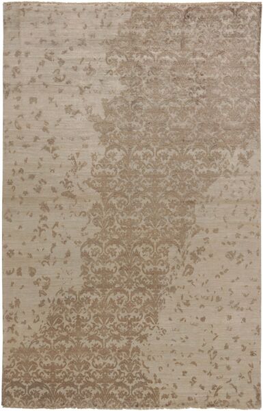  Damask Szőnyeg 196X301 Gyapjúszőnyeg Barna/Narancssárga