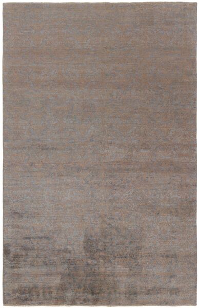 190X304 Damask Teppich Moderner Braun (Wolle, Indien)