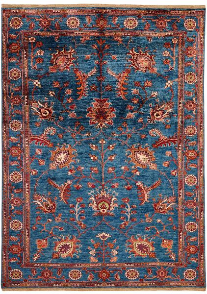 177X244 Ziegler Fine Ariana Stil Teppich Orientalischer Dunkelrot/Dunkelblau (Wolle, Afghanistan)