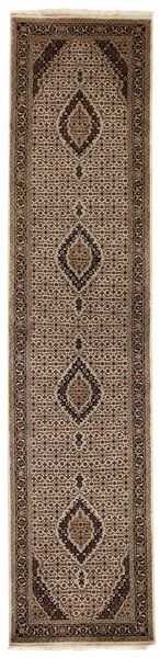 絨毯 オリエンタル タブリーズ Royal 80X349 廊下 カーペット 茶色/ブラック (ウール, インド)