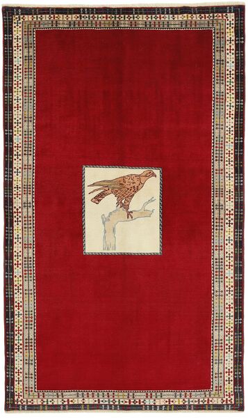 絨毯 ペルシャ Kashghai オールド 画像/絵 137X230 ダークレッド/茶色 (ウール, ペルシャ/イラン)