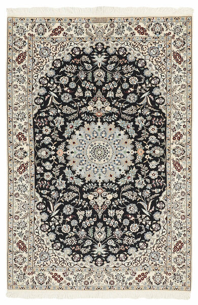  Persischer Nain 6 La Teppich 120X177 Schwarz/Braun (Wolle, Persien/Iran)