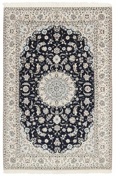 158X235 絨毯 オリエンタル ナイン 6 La ブラック/オレンジ (ウール, ペルシャ/イラン)