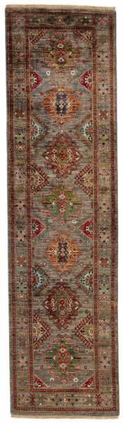  Orientalischer Ziegler Fine Ariana Stil Teppich 82X298 Läufer Braun/Schwarz Wolle, Afghanistan