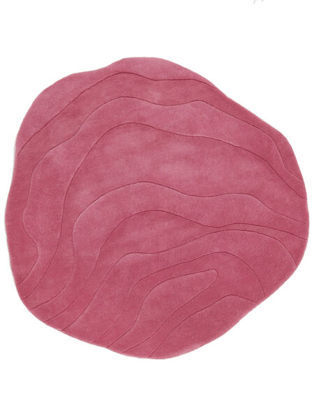 Barba Ø 150 Small Pink Round Wool Rug