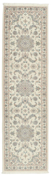 85X300 絨毯 ナイン 9La Sherkat Farsh オリエンタル 廊下 カーペット イエロー/ダークイエロー (ウール, ペルシャ/イラン)