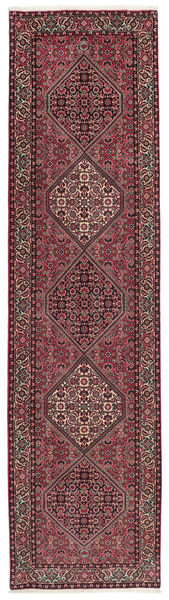 Tapis Bidjar 87X343 De Couloir Rouge Foncé/Noir (Laine, Perse/Iran)