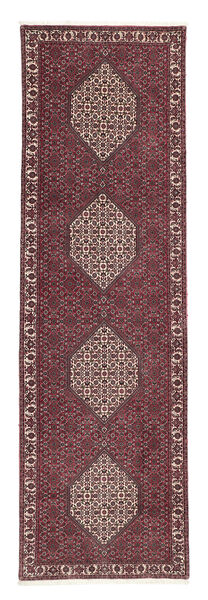  102X351 Bidjar Teppich Läufer Dunkelrot/Schwarz Persien/Iran