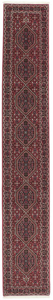 Alfombra Oriental Bidjar 63X395 De Pasillo Rojo Oscuro/Negro (Lana, Persia/Irán)