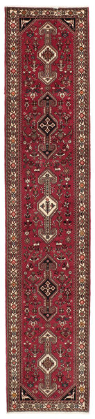 81X397 Nasrabad Teppich Orientalischer Läufer Dunkelrot/Schwarz (Wolle, Persien/Iran)