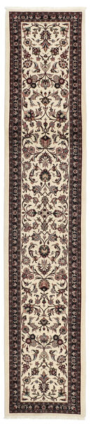 絨毯 オリエンタル マシュハド 75X398 廊下 カーペット ベージュ/ブラック (ウール, ペルシャ/イラン)