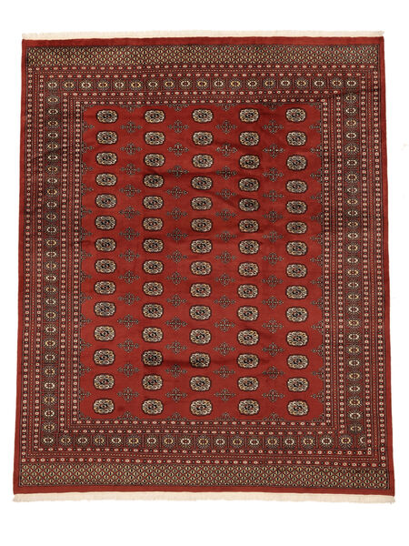 247X305 絨毯 オリエンタル パキスタン ブハラ 2Ply ダークレッド/ブラック (ウール, パキスタン) Carpetvista